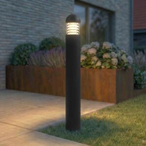 Lampioncino da giardino Skagena Lucande, Nero, Alluminio, Moderno, Lampada LED da esterni