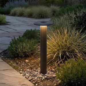 Lampioncino da giardino Haloa Lucande, Nero, Alluminio, Moderno, Lampada LED da esterni