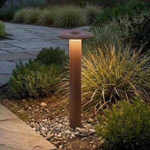 Lampioncino da giardino Haloa Lucande, Marrone / Ruggine, Alluminio, Moderno, Lampada LED da esterni