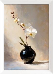 Dipinto stampato con cornice inclusa 56x75 cm White Orchid – Styler
