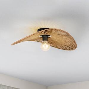 EGLO Plafoniera soffitto Siruela, dimmerabile, Marrone / Ruggine, Soggiorno / Sala da pranzo, Carta / Lunolit / Lunopal, Plafoniera