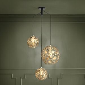 EGLO Lampada a sospensione Skoura, dimmerabile, Ottone / Oro, Soggiorno / Sala da pranzo, Metallo, Moderno, Lampada a sospensione