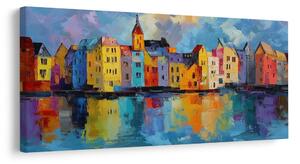 Quadro su tela – Città pittoresca nei colori