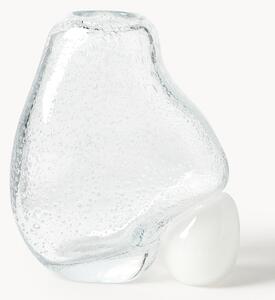Vaso in vetro con bolle d'aria Nicky, alt. 20 cm