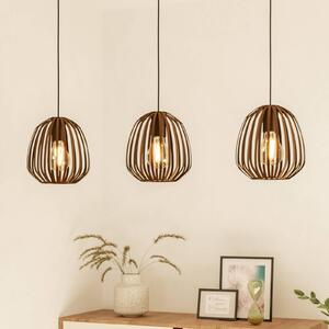 EGLO Lampada a sospensione Espinal, dimmerabile, Bronzo / Ottone antico, Soggiorno / Sala da pranzo, Metallo, Moderno, Lampada a sospensione