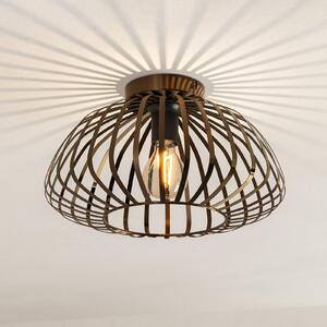 EGLO Plafoniera soffitto Espinal, dimmerabile, Bronzo / Ottone antico, Soggiorno / Sala da pranzo, Metallo, Moderno, Plafoniera