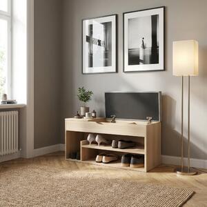 SoBuy Scarpiera Da Ingresso, Cassapanca,Portascarpe Con Cuscino E Cassetto Fsr49 N