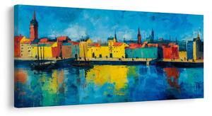 Quadro su tela – Colori vivaci del paesaggio urbano