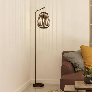 EGLO Lampada da terra Espinal, Bronzo / Ottone antico, Soggiorno / Sala da pranzo, Metallo, Moderno, Lampada da terra