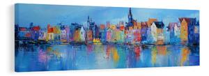 Quadro su tela – Paesaggio urbano fiabesco