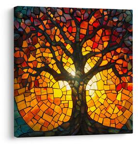 Quadro su tela – Albero della vita a vetrata