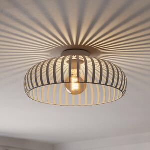 EGLO Plafoniera soffitto Mogano 3, dimmerabile, Crema / Ambra, Soggiorno / Sala da pranzo, Metallo, Moderno, Plafoniera