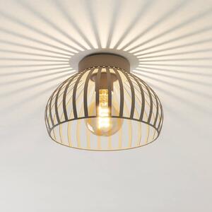 EGLO Plafoniera soffitto Mogano 3, dimmerabile, Crema / Ambra, Soggiorno / Sala da pranzo, Metallo, Moderno, Plafoniera