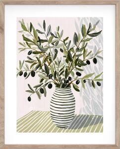 Dipinto stampato con cornice inclusa 40x50 cm Olive Bunch II – Styler