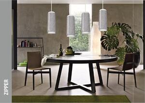 Lampada a sospensione Padiro, 15,5 x 15,5 x 40,6 cm - grigio - Polipropilene con rivestimento in feltro - Rivestimento in feltro con cerniera decorativa - Attacco E27