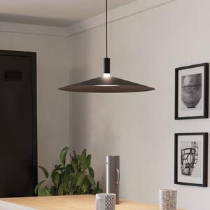 EGLO Lampada LED a sospensione Smart Conomavilla-Z, nera, Ø 45 cm CCT RGB dimmerabile, Nero, Soggiorno / Sala da pranzo, Metallo, Moderno, Lampada a sospensione