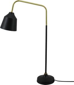 Lampada da tavolo Padiro, 47 x 18 x 69 cm - nera - in ferro - con braccio curvo e paralume compatto