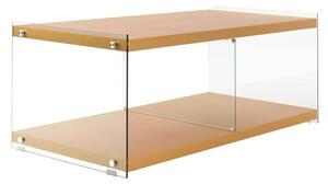 Padiro - Mobile TV - 120 x 60 x 45 cm - Oro - MDF e vetro temperato - con vano portaoggetti