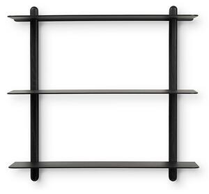 GEJST - Nivo Shelf Large A Nero Albero di Frassino/Nero