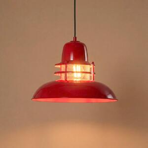 Lampada a sospensione Lorenz ROYALTECH, dimmerabile, Rosso, Soggiorno / Sala da pranzo, Metallo, Vintage, Lampada a sospensione