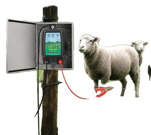 Dispositivo di alimentazione per recinzioni elettrificate, potenza di uscita 1,5-2J, raggio di controllo 10 km, alimentazione 220-230V AC, 12V DC, compatibile con energia solare