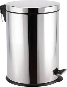 Lady Doc Pattumiera a Pedale 30 Litri Gettacarte Ufficio Acciaio Inox Secchio Interno colore Silver - 08823