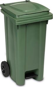 STEFANPLAST Pattumiera Bidone Spazzatura con Coperchio e ruote Capacit 120 Litri con Pedale cm. 55x50x94 - 25701