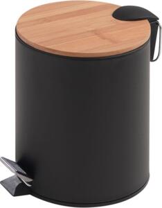 GEDY Pattumiera Bagno 5 Litri a Pedale con Coperchio 20,5x26,5h cm colore Nero Kenta - 1409 41