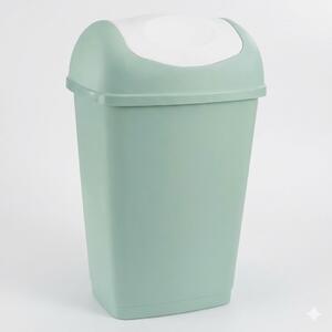 Tontarelli Pattumiera Differenziata con Coperchio Basculante da 25 Litri in Plastica 32.5x25.5x52 cm colore Salvia e Bianco - Grace