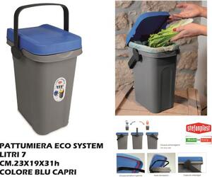 STEFANPLAST Pattumiera home Eco System lt 7 Blu Capri - SF70792