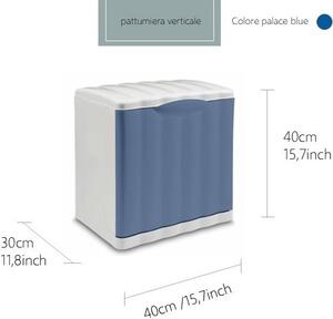 STEFANPLAST Pattumiera Plastica 20 litri Grigio/azzurro - 42553