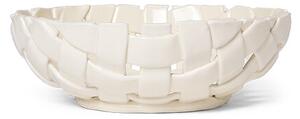 Ferm LIVING - Plait Bowl Ø30 Off-White ferm LIVING