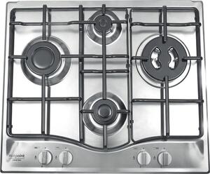 Hotpoint Ariston PCN 642 T/IX/HAR Piano Cottura 4 Fuochi a Gas 60 cm colore Inox
