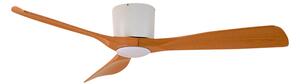 Lucande - Moneno LED Ventilatore a soffitto Bianco/Legno Lucande