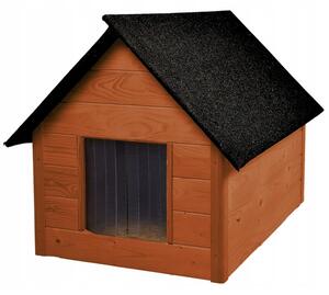 Cuccia isolata per cani con cuscino lettino | Colore mogano | Ideale per giardino e patio | Comfort in estate e in inverno | Robusta e resistente alle intemperie