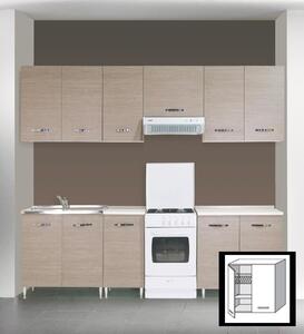 AZUR LINE Pensile Mobile Scolapiatti 2 Ante 80x30x72h cm colore Larice - LGC80KIT