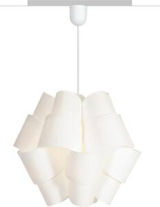 Lampada a sospensione Padiro, 37,5 x 37,5 x 39 cm - bianca - in polipropilene - forma a fiore piegato