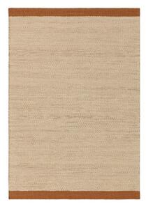 Tappeto in lana intrecciata crema e terracotta 120x170 cm Lima Rust - Asiatic Carpets