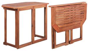 Tavolo da bistrot 90x50x75 cm in legno massello di acacia