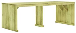 Tavolo da giardino 220x101,5x80 cm in legno di pino impregnato