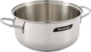BARAZZONI Pentola a Induzione Casseruola Acciaio Inox 2 Manici cm 12 - Bonita