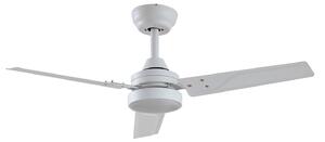 Ventilatore da soffitto LED Aerallo, bianco, CCT, silenzioso - Lindby Lindby, Aerallo, Bianco, Soggiorno, Metallo, Moderno