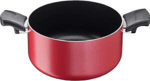 LAGOSTINA Pentola a Induzione Casseruola Antiaderente Fonda 2M cm 20 con 2 Manici in Bachelite colore Rosso - Cucina Mediterranea