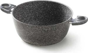 Accademia Mugnano Pentola a Induzione Casseruola Antiaderente Fonda 2 maniglie 28 cm - Cuore di Pietra