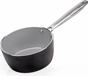 MONETA Pentola a Induzione Casseruola Antiaderente in Alluminio 16 cm colore Nero Armonia Finegres