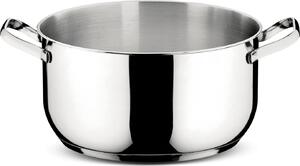 LAGOSTINA Pentola a Induzione Casseruola Fonda in Acciaio Inox 18/10 22 cm con 2 Manici - Sfiziosa
