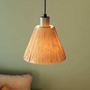 OSRAM Lampada a sospensione Decor Raffia, dimmerabile, Marrone / Ruggine, Soggiorno / Sala da pranzo, Campagna / Rustiche, Lampada a sospensione