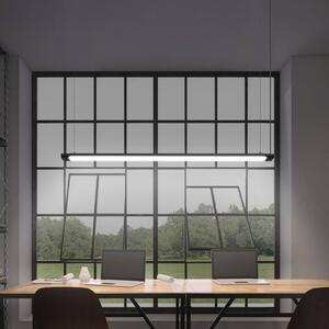 OSRAM Lampada a sospensione LED Office line Slab nera 4.000 K dimmerabile Slab,, Nero, Studio / Ufficio, Alluminio, Moderno