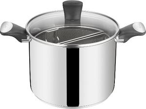 LAGOSTINA Pentola a Induzione Cuoci Pasta in Acciaio Inox cm 22 - Unlimited