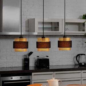 OSRAM Lampada a sospensione Decor Hornet, dimmerabile, Nero, Soggiorno / Sala da pranzo, Tessuto / Stoffa / Seta, Moderno, Lampada a sospensione